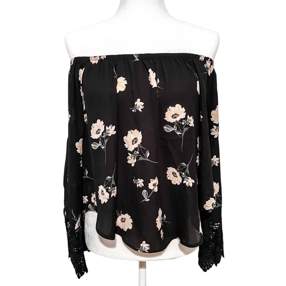 Love Tree Tops - Love Tree Off The Shoulder Bell Sleeve Top